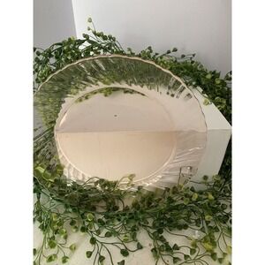 Arcoroc France Rosaline Pink Swirl Single Dinner Plate 9" Depression Glass